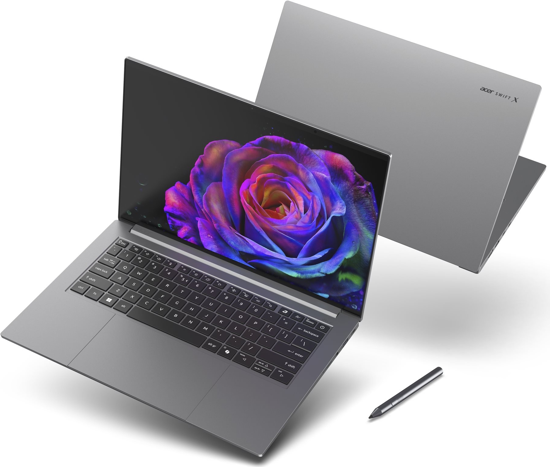 Acer Swift X 14 OLED (SFX14-73G-79BJ) 14,5" WQ2.8K, OLED, 120Hz, Intel Ultra 7-255H, 32GB RAM, 1TB SSD, GeForce RTX5060, Windows 11 (NX.J82EG.004)