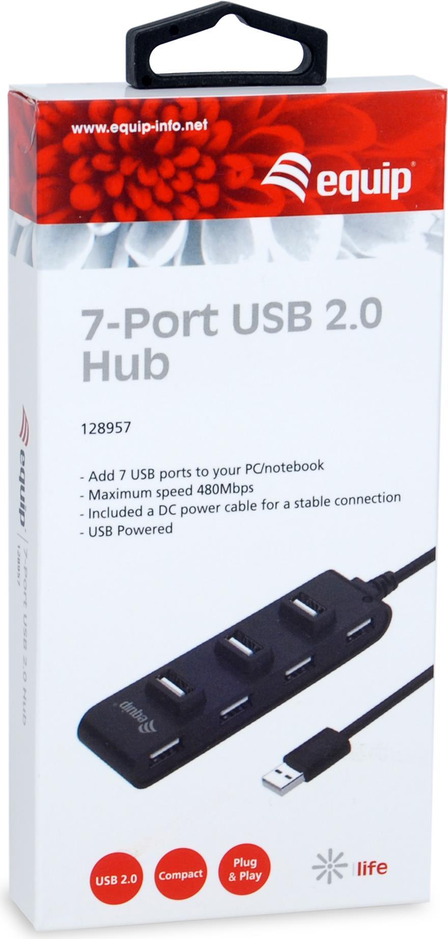 Equip 7 Port USB 2.0 Hub (128957)