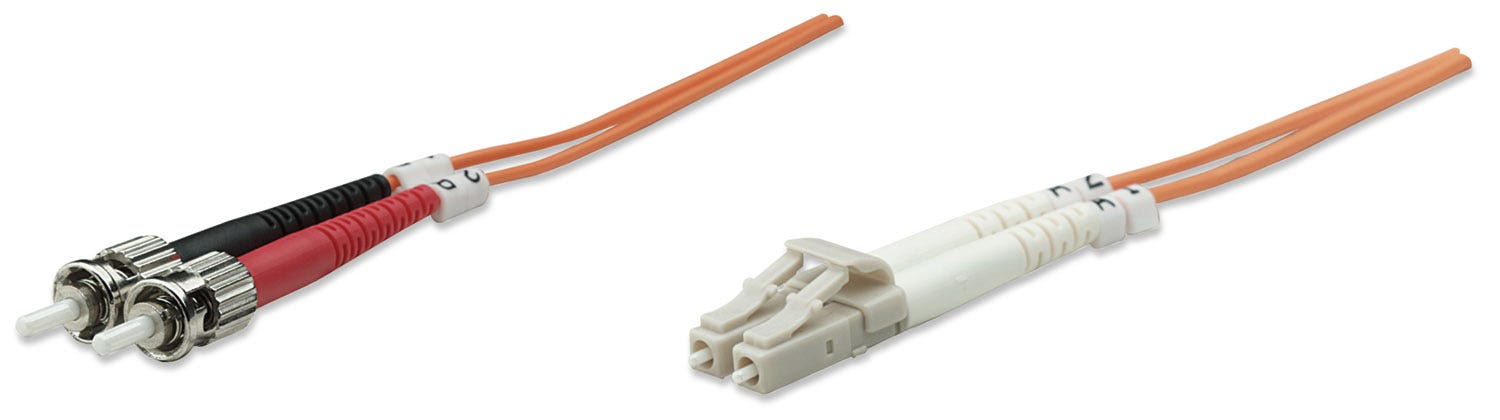 Intellinet LWL Duplex Patchkabel OM1 LC/ST 3 m Orange