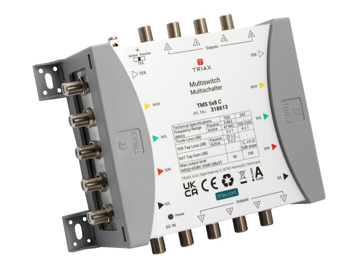 Triax TMS 5x8 C Multischalter 5 Eingänge 8 Ausgänge