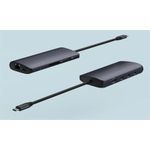 Satechi USB-C Multiport Adapter 8K with Ethernet V3 midnight (ST-P8KED)