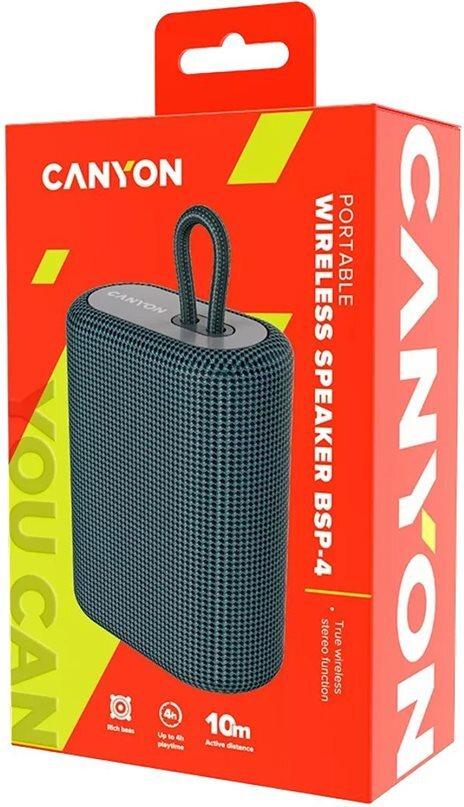 Canyon BSP-4 Tragbarer Bluetooth-Stereo-Lautsprecher 5 W Dunkelgrau