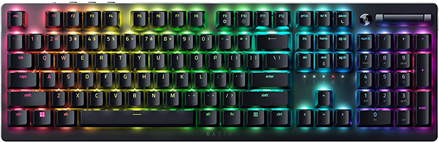 Razer Gaming-Tastatur Deathstalker V2 RGB-LED-Beleuchtung, USA, verkabelt, Schwarz, optische Schalter (linear), Ziffernblock (RZ03-04500100-R3M1)
