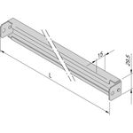 SCHROFF C-RAIL 600 LG. (2X) (23130333)