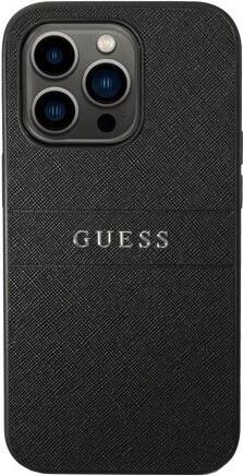 Guess PU Leather Saffiano Case für Apple iPhone 14 Pro Max - black (GUHCP14XPSASBBK)