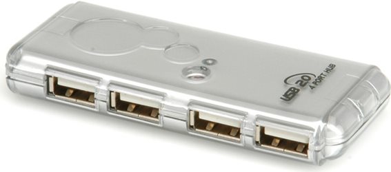 VALUE USB 2.0 Notebook Hub, 4 Ports, ohne Netzteil (14.99.5015)