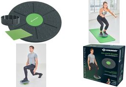 SCHILDKRÖT Balance-Board / Fitnesskreisel, grün/anthrazit rundes Balanceboard aus stabilem, rutschfestem PP-Kunststoff - 1 Stück (960031)