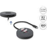 Delock USB 20 Gbps M.2 Dockingstation für 2 x M.2 NVMe PCIe SSD mit Klonfunktion (64364)