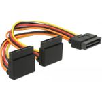 DeLOCK Netzteil SATA Leistung (S) eingerastet bis SATA Leistung (R) Metallclip (60170)
