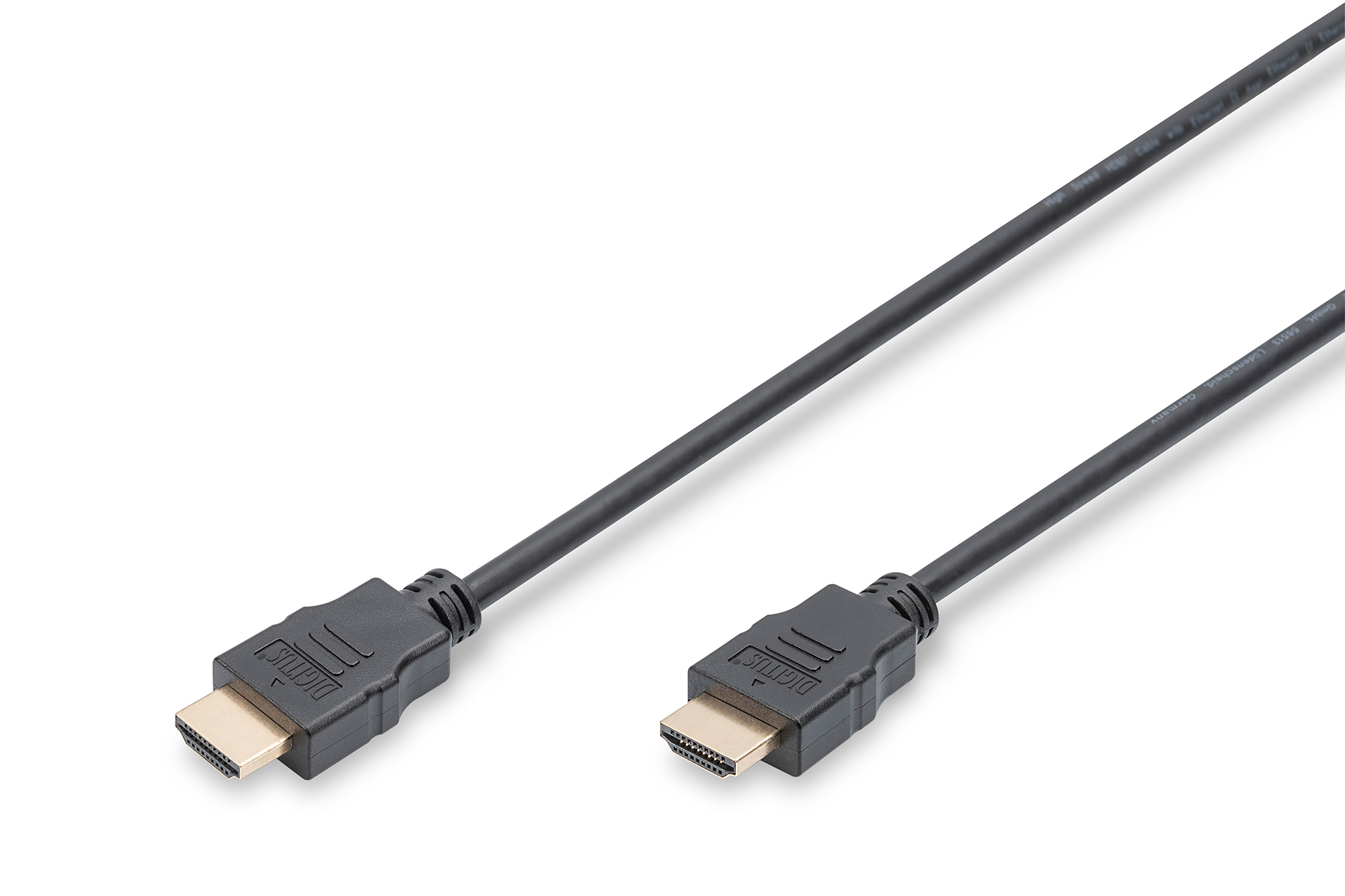 DIGITUS AK-330114-020-S HDMI High Speed Kabel 2 m Schwarz