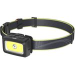 Hama LED-Stirnlampe HL350 Batterien COB Kopflampe Warnlicht Pfeife 7 (00228616)