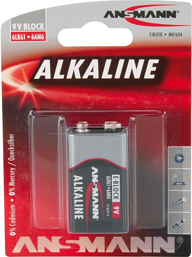 ANSMANN RED LINE - Batterie 1 x 9V Alkalisch (1515-0000)