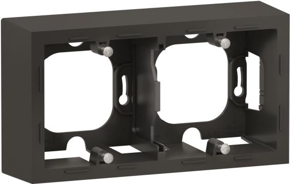 Legrand SEANO APgehäuse 2-fach in 765499der Farbausführung Anthrazit (765499)