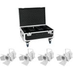 EUROLITE Set 4x LED THA-40PC ws + Case (20000167)