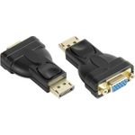 Adapter DisplayPort Stecker an VGA Buchse, 1920*1200 @60Hz, vergoldete Kontakte, Good Connections (DP-AD12)