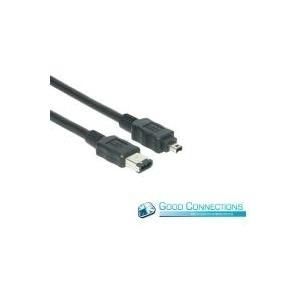 Anschlusskabel FireWire IEEE1394a 6/4, schwarz, 2m, Good Connections® (2612-FS2)