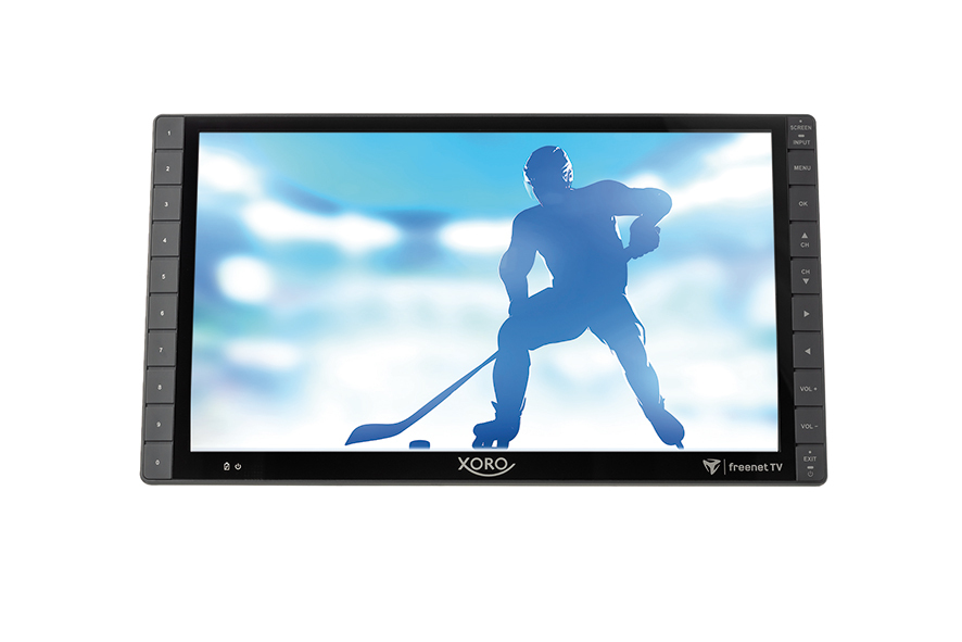 Xoro PTL 1450 V2 Tragbarer DVB-T/T2 Fernseher 14" Full HD HDMI IN Akku Schwarz