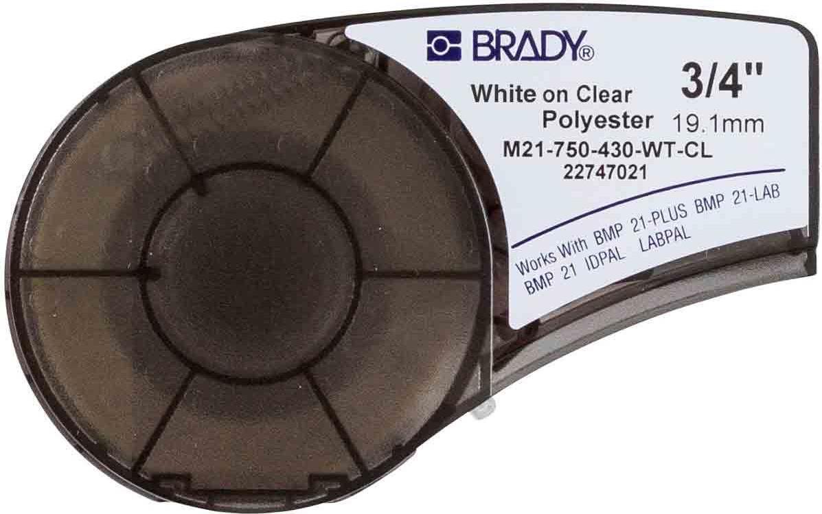 Brady M21-750-430-WT-CL Druckeretikett Transparent Selbstklebendes Druckeretikett (139749)