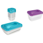 keeeper Frischhaltedose "fredo fresh", 4,3 Liter, eckig Unterteil: transparent, Deckel: blau, Deckel mit Ecklasche, - 1 Stück (1068563200000)