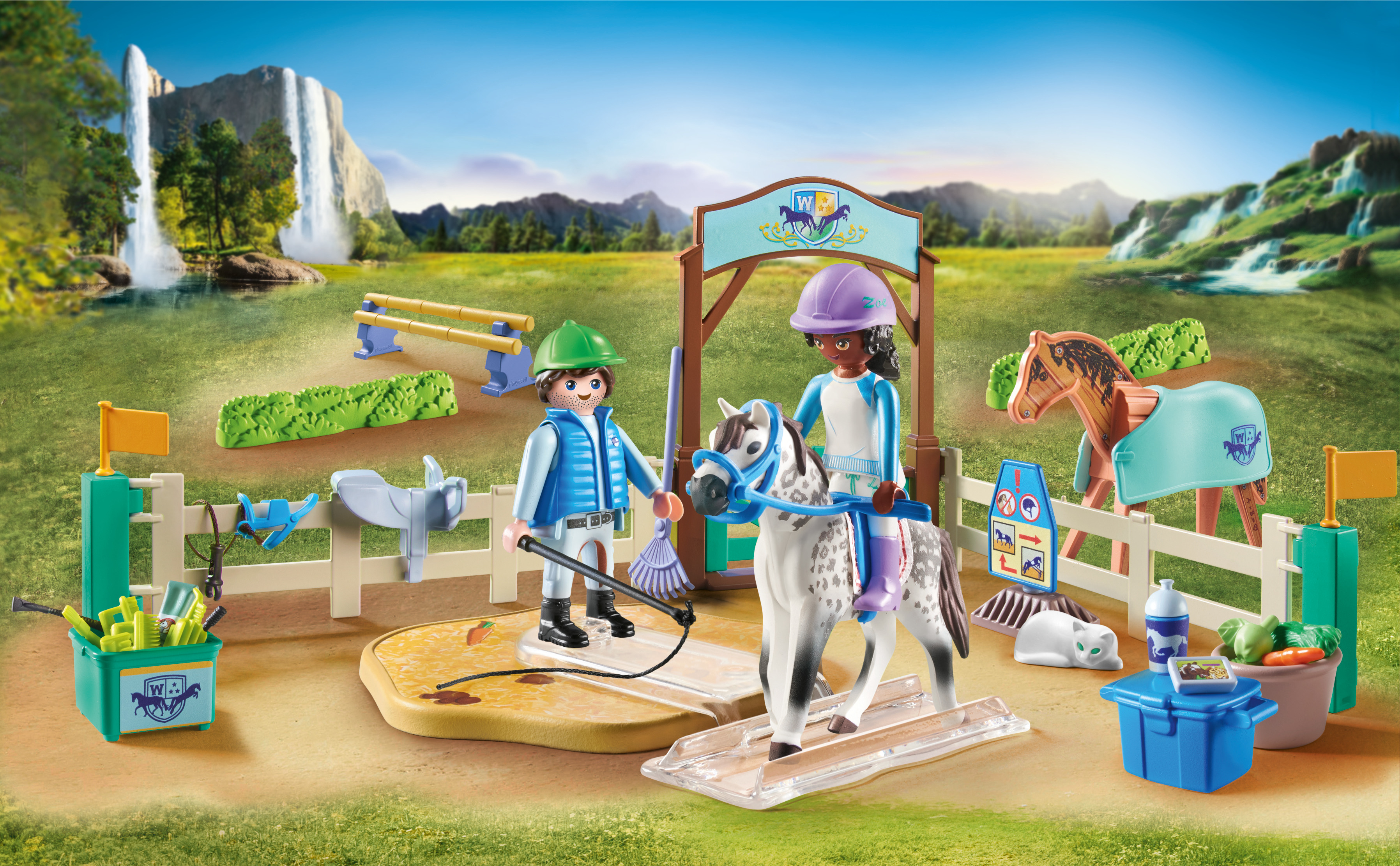 Playmobil Horses of Waterfall Moderne Reitschule Mehrfarbig