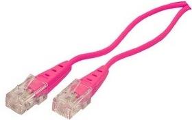 shiverpeaks BASIC-S ISDN-Anschlusskabel, magenta, 3.0 m RJ45 Stecker - RJ45 Stecker, Rundkabel, 4-adrig (BS70078-M3)