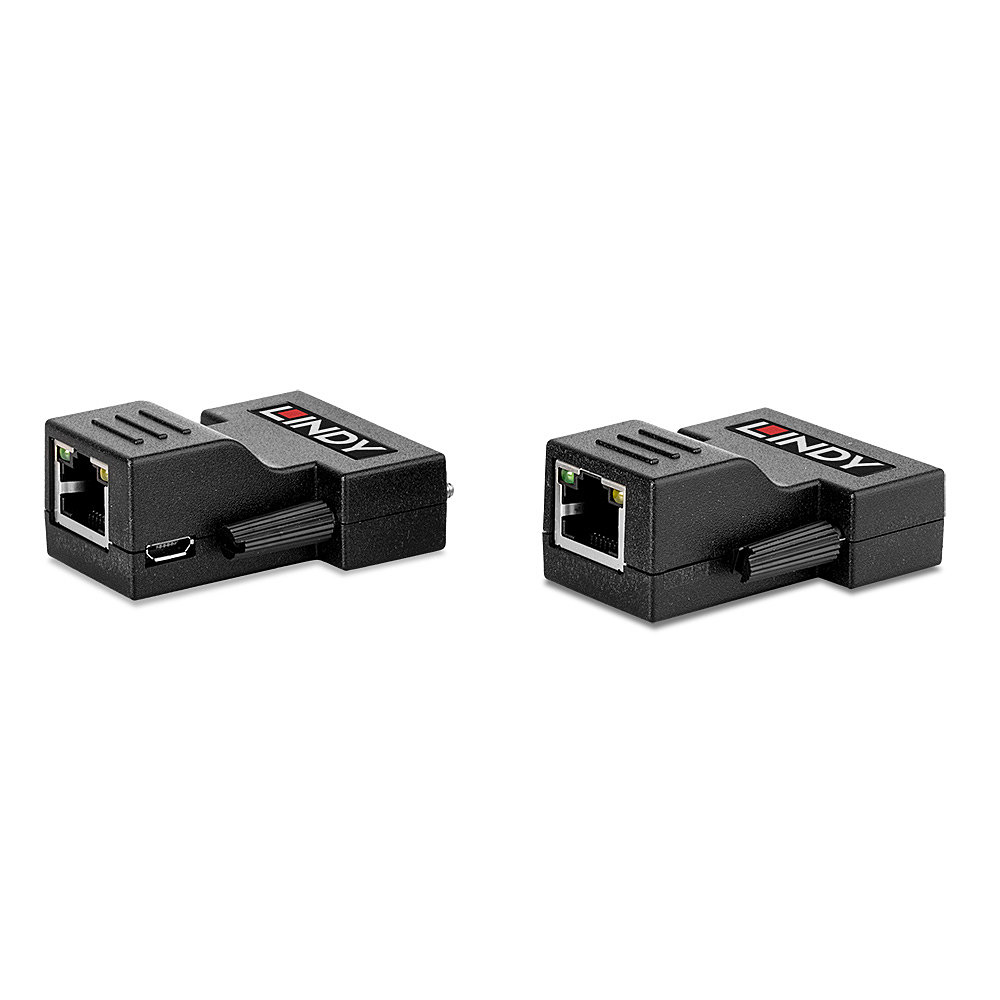 Lindy Extender CAT5e/6 DVI-D Single Link Video Extender bis 70 m Schwarz