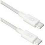 ACT USB 2.0 60W charging/data cable USB-C to USB-C, white, 1 meter (AC3080)