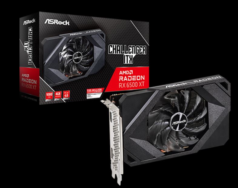 Image of ASRock Radeon RX 6500 XT Challenger ITX 4GB - Grafikkarten - Radeon RX 6500 XT - 4 GB GDDR6 - PCIe 4.0 x4 - HDMI, DisplayPort