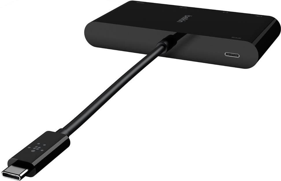 Belkin AVC004BTBK USB-C Dockingstation HDMI VGA Gigabit Ethernet 100 W PD Schwarz