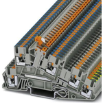 Phoenix Contact Schutzleiterquelle Push-in Anschluss PE-L-NTB grau, 0.14...4 mm², 3213955 (PTI 2,5-PE/L/NTB)