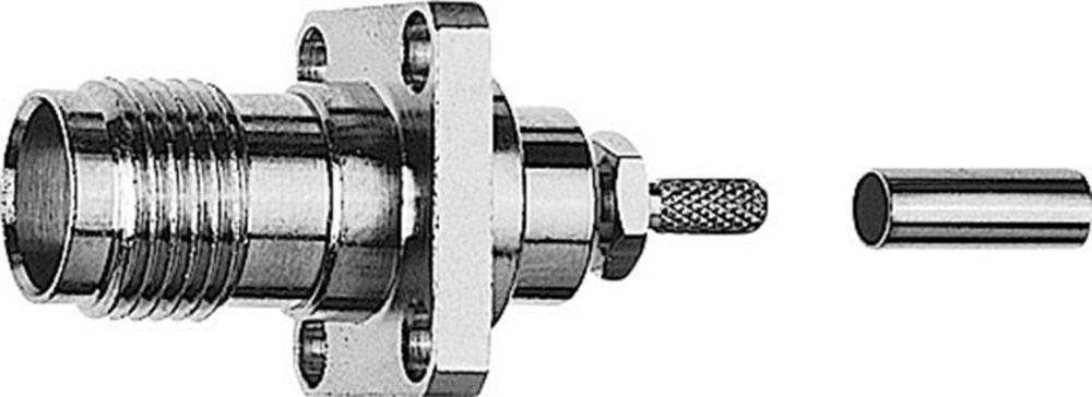 Telegärtner TNC-Kabeleinbaubuchse mit Flansch 50 Ohm, crimp/crimp, A2903, Z54, G07 (RG-316/U)  - 1 Stück (J01011B0046)