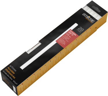 STEINEL 052416 - Heißklebestick, Ø 11 mm, Acrylate, transparent, 20 Stück (70110)