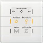 MDT BE-GT20W.02 Glastaster II Smart mit Farbdisplay Weiß (BE-GT20W.02)