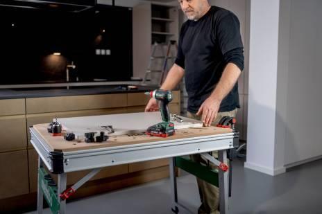 Metabo Multifunktionstisch MWB 100 Aluminium Rechteckig Beige Metallisch