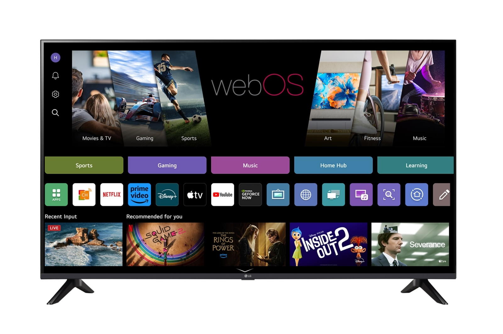 LG UA73 Series 43UA73003LA 43" 4K UHD LED TV Schwarz