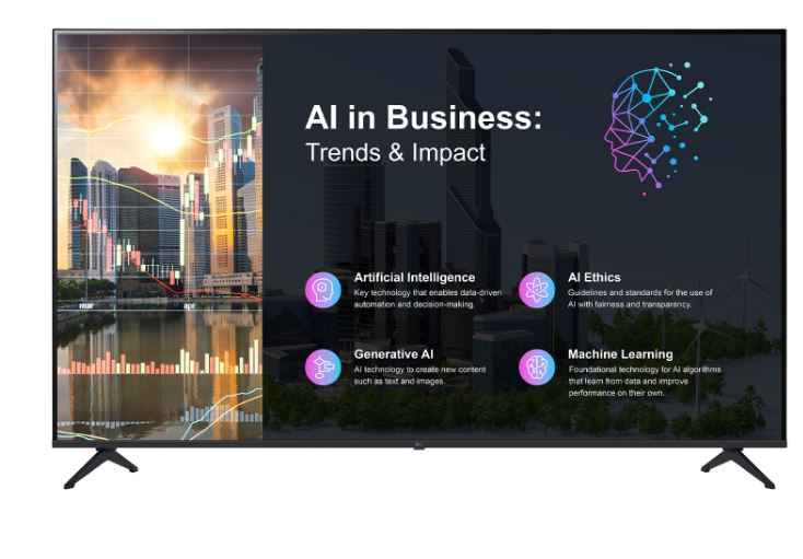 LG 43PK640S0LB 43 Zoll 4K UHD Signage TV webOS Triple Tuner Schwarz