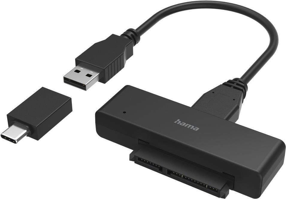 Hama USB-Festplattenadapter für 2,5 und 3,5 SSD- und HDD-Festplatten (00200761)