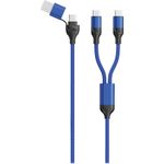 2GO 797366 USB Kabel 1,2 m USB A/USB C 2 x USB C Schwarz - Blau (797366)