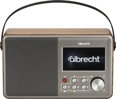 ALAN DR 862 Tragbares DAB+ FM Radio 15 h Grau, Holz