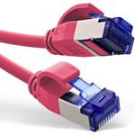 InLine® Patchkabel Slim, Cat.6A, S/FTP, TPE (LSZH) flexibel, PoE, magenta, 20m (74920M)