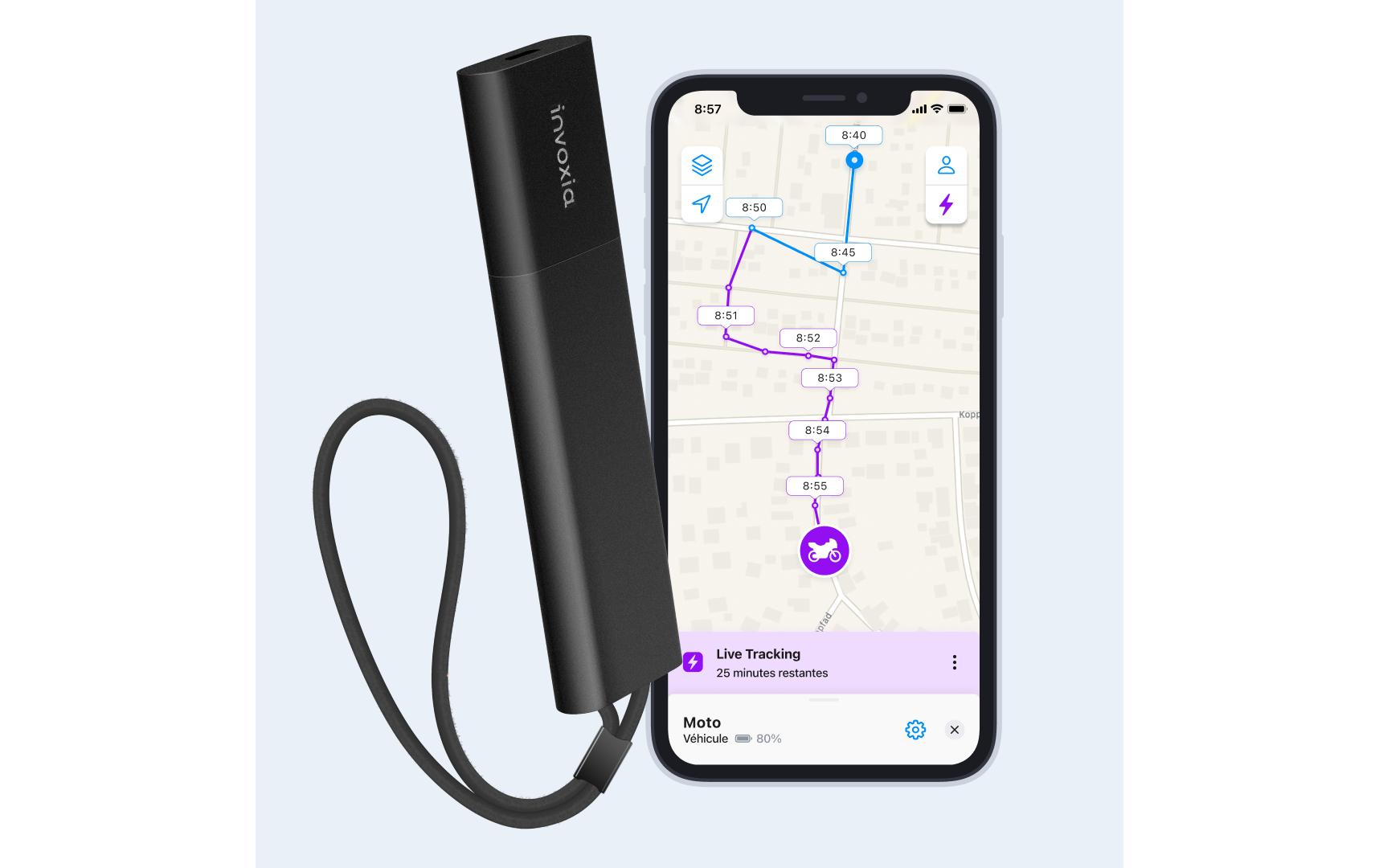 Swissvoice Invoxia GPS Tracker Pro ohne Abo Schwarz