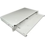 Lightwin Standard 19\" LWL Verteilerlade, 1HE Leergehäuse Spleißboxen (LVL GREY PREMIUM)