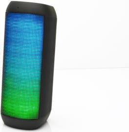 Ednet SONAR II LED BLUETOOTH SPEAKER App gesteuerter Bluetooth LED Lautsprecher mit kraftvollem Klang und aufregender LED-Lichtshow, Sonar II LED Bluetooth Lautsprecher mit App, BT 4.0, NFC, Spritzwasser geschützt IPX4, 7W Ausgang, Akku 2.200 mAh (33047)