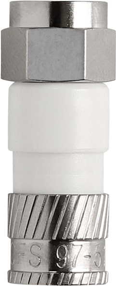 AXING CFS 97-51 F-Kompressionsstecker, NITIN, für Ø 5,1 mm Koaxialkabel (CFS 97-51)