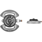 Bradas Rasensprenger WHITE LINE, 8 Funktionen, grau 8 verschiedenen Sprühvariationen einstellbar, aus Kunststoff - 1 Stück (WL-Z15)