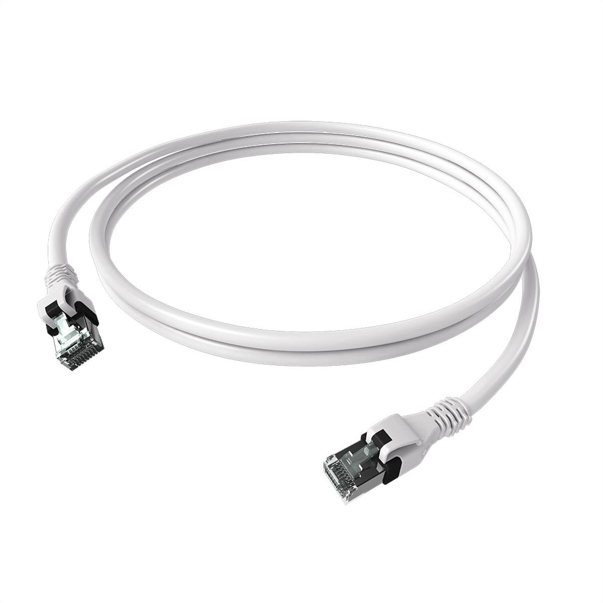 EasyLan CPP1OWAWAW0050 DualBoot PushPull Patchkabel Cat.6A S/FTP 5 m Weiß