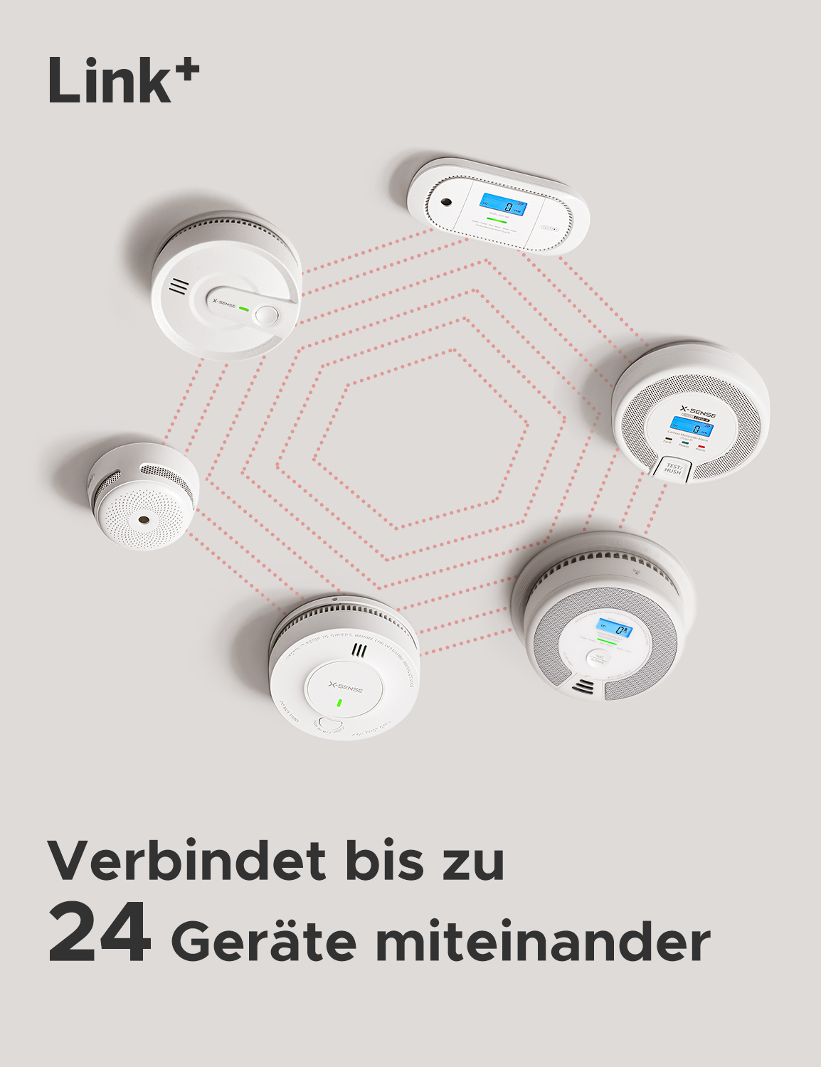 X-Sense XC01-M Kohlenmonoxid-Melder Kabellos Weiß