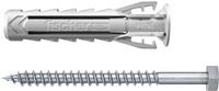 Fischer 567829. Produkttyp: Schrauben- & Dübelsatz, Geeignet für Materialien: Autoklaven-Porenbeton, Mauerziegel, Beton, Gipsblock, Mauerwerk, Material: Nylon. Durchmesser: 1,2 cm, Länge (mm): 60 mm, Bohrlochdurchmesser: 1,2 cm. Menge pro Packung: 3 Stück(e), Verpackungsart: Sichtverpackung, Schraubenanker im Set enthalten: 3 x SX Plus 10 x 50 (567829)
