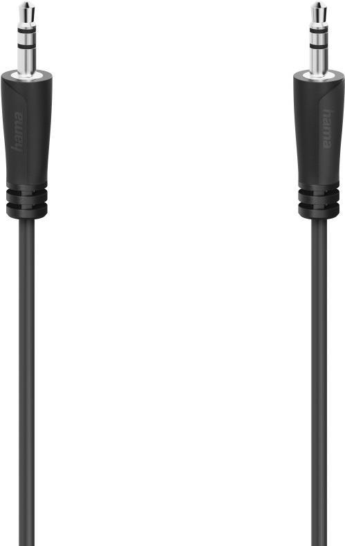 HAMA 00205116 Klinke Audio Anschlusskabel [1x Klinkenstecker 3.5 mm - 1x Klinkenstecker 3.5 mm]