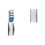 helit Wand-Prospekthalter, DIN A4 hoch, 4 Fächer, silber Seitenteile aus farbigem PP, Fächer aus glasklarem PS (H6270100)